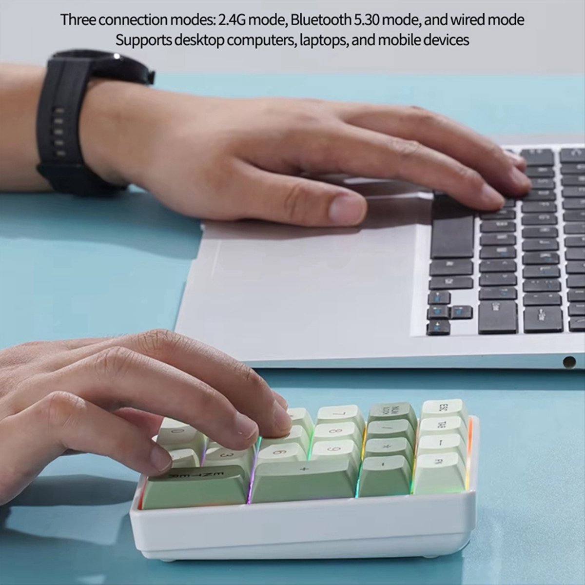 Gaming Keyboard Number Pad - N86R 21 Tombol Keyboard Mini 2.4G