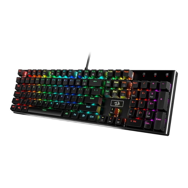 Gaming Keyboard No Noise - Redragon Keyboard Gaming mekanik, K556 RGB