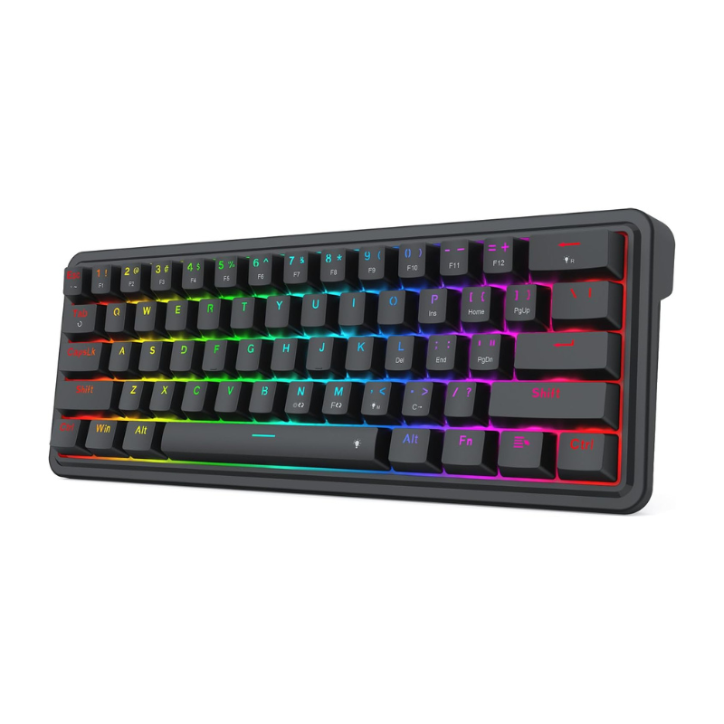 Gaming Keyboard No Noise - Redragon K722 60% Gasket Berkabel RGB