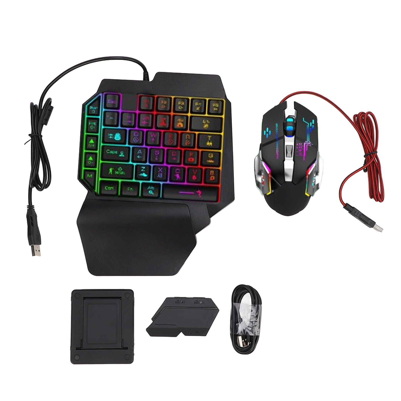 Gaming Keyboard Half - Set Konverter Mouse Keyboard Kombo Mouse