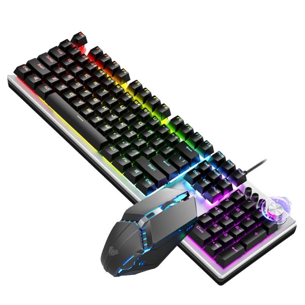 Gaming Keyboard Mouse Set - AULA Keyboard dan Mouse Gaming Berkabel,