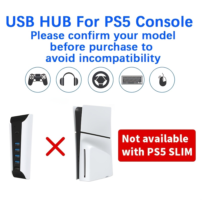 Hub USB 5 in 1 untuk Konsol PS - Gaming Keyboard Splitter ulasan dan harga