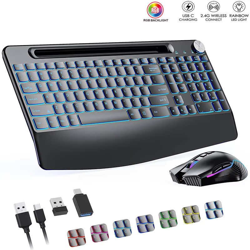 Mouse Keyboard nirkabel 2.4G & - Gaming Keyboard And Mouse Set ulasan dan harga