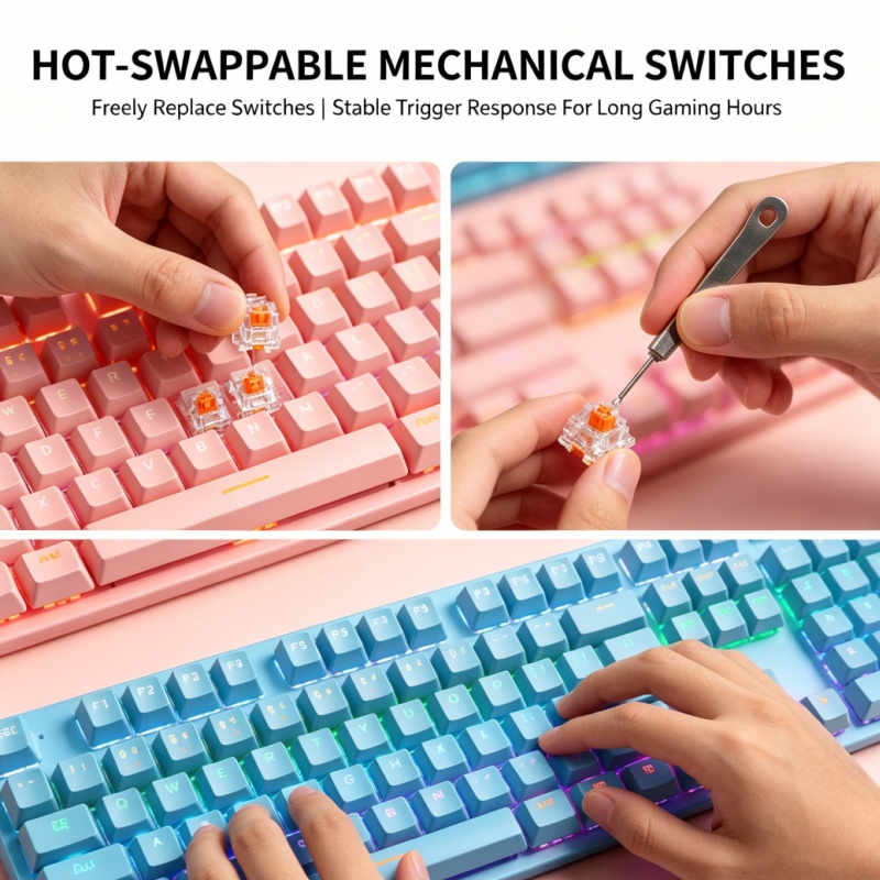 BAJEAL K300 Keyboard Mekanik B - Gaming Keyboard K300 ulasan dan harga