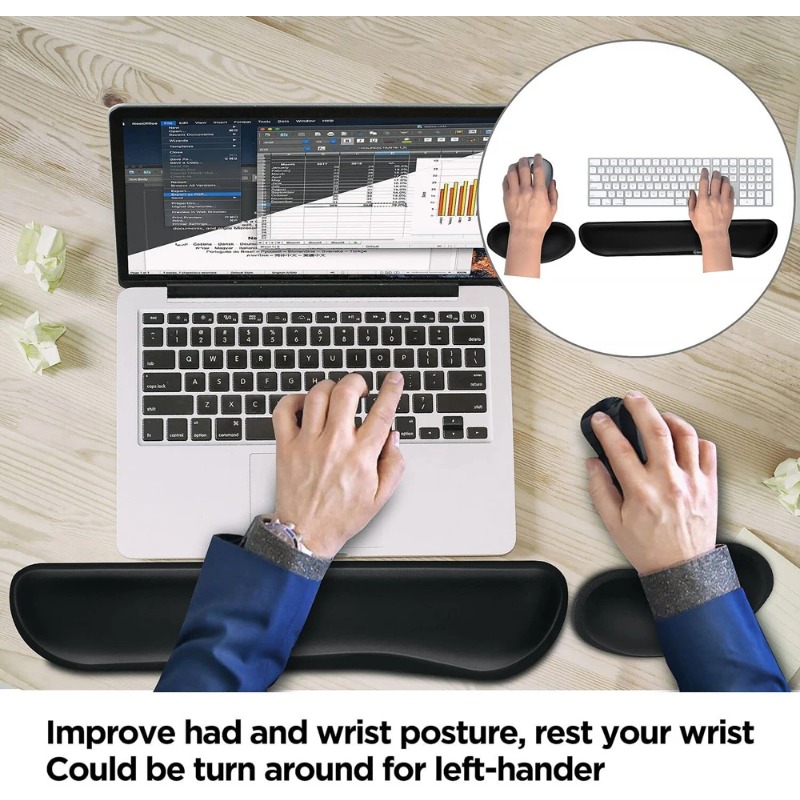 Sandaran Pergelangan Tangan Ke - Gaming Keyboard And Mouse Set ulasan dan harga