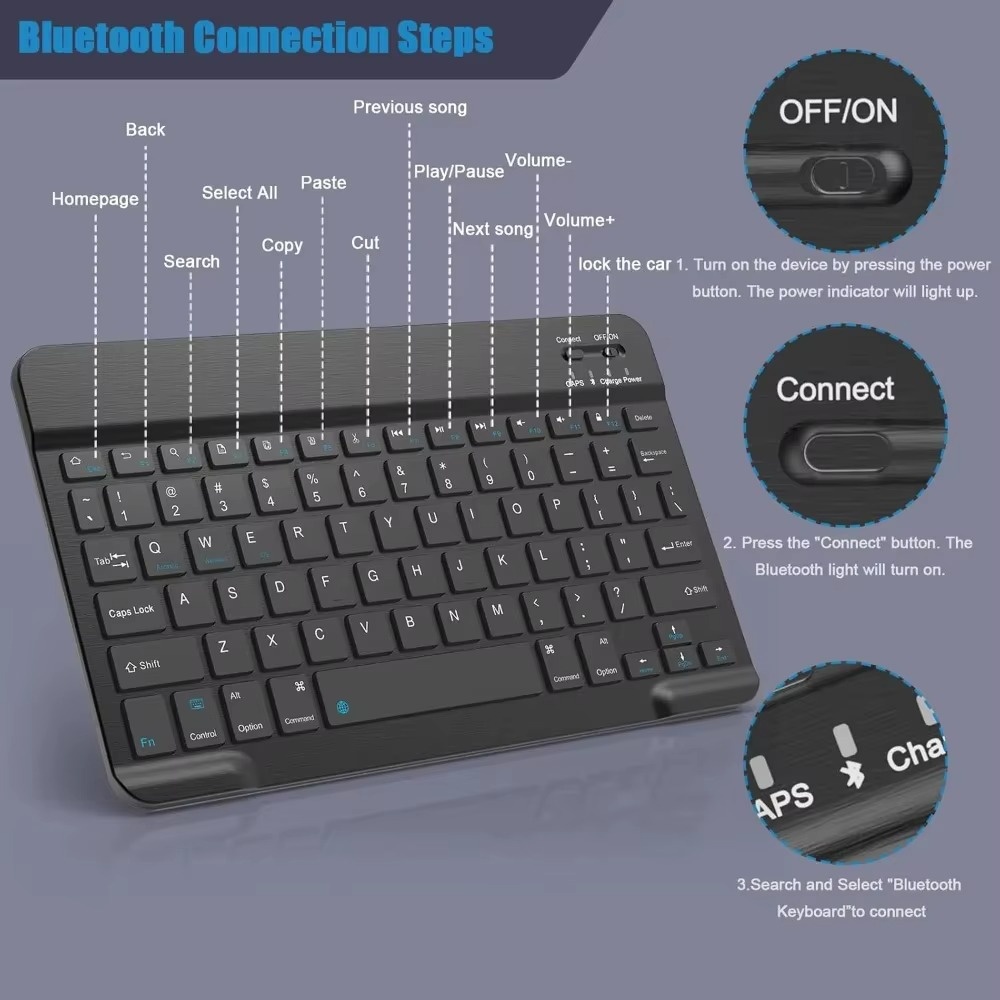 Keyboard Nirkabel Bluetooth 5. - Gaming Keyboard Bluetooth ulasan dan harga