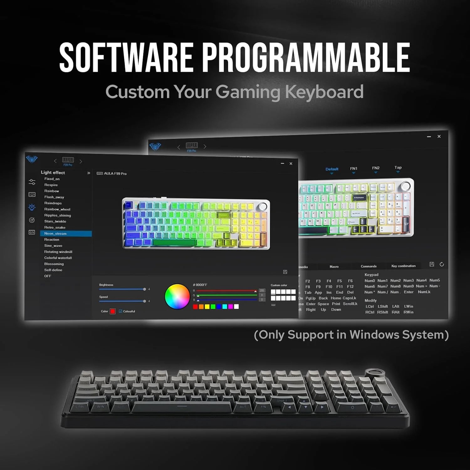 AULA F99PRO Gaming Mechanical  - Gaming Keyboard Hot Swappable ulasan dan harga