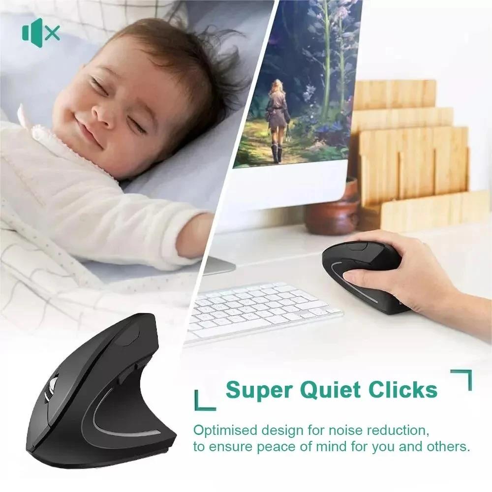 Mouse Vertikal Ergonomis 2.4GH - Gaming Keyboard Bluetooth ulasan dan harga