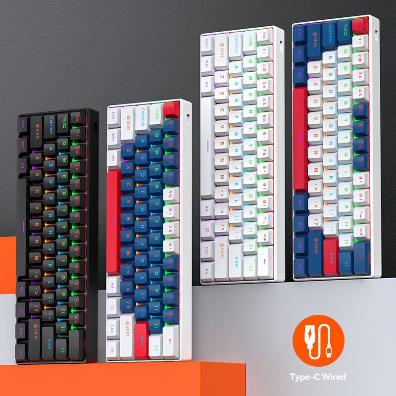 T-WOLF T60 61 Tombol Keyboard  - Gaming Keyboard Not Typing ulasan dan harga