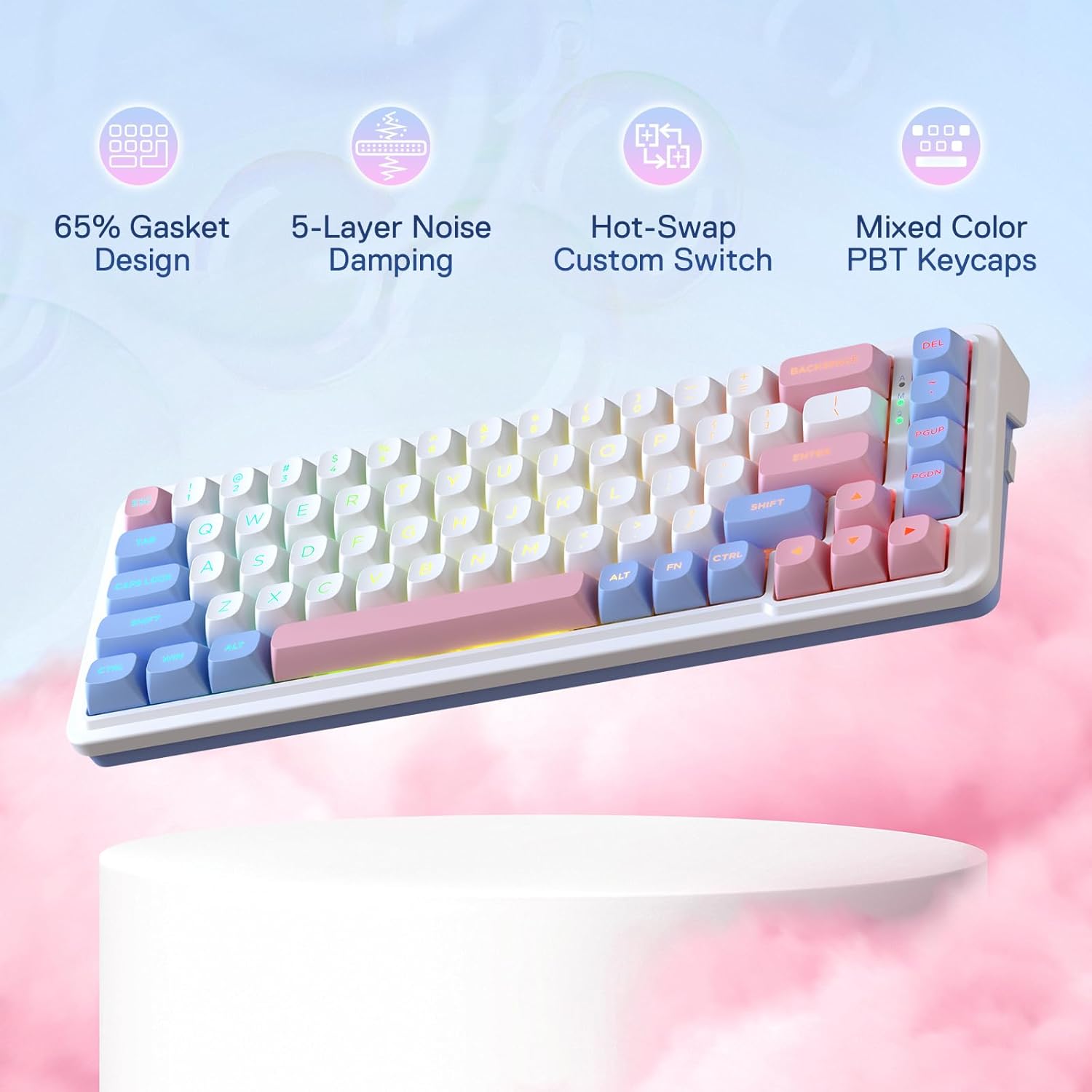 Redragon K709 PRO 65% Keyboard - Gaming Keyboard No Noise ulasan dan harga