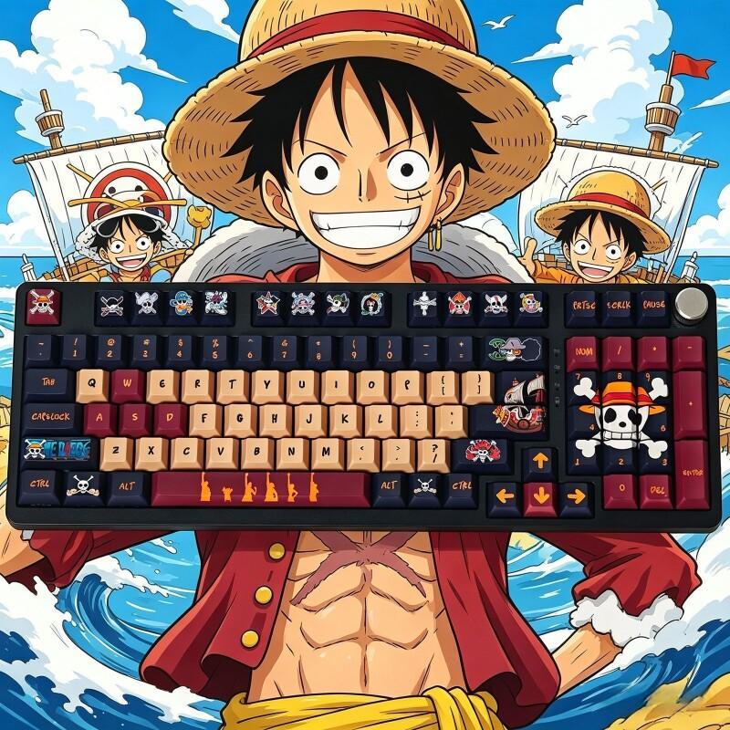 BANDAI One Piece Monkey D. Luf - Gaming Keyboard Theme ulasan dan harga