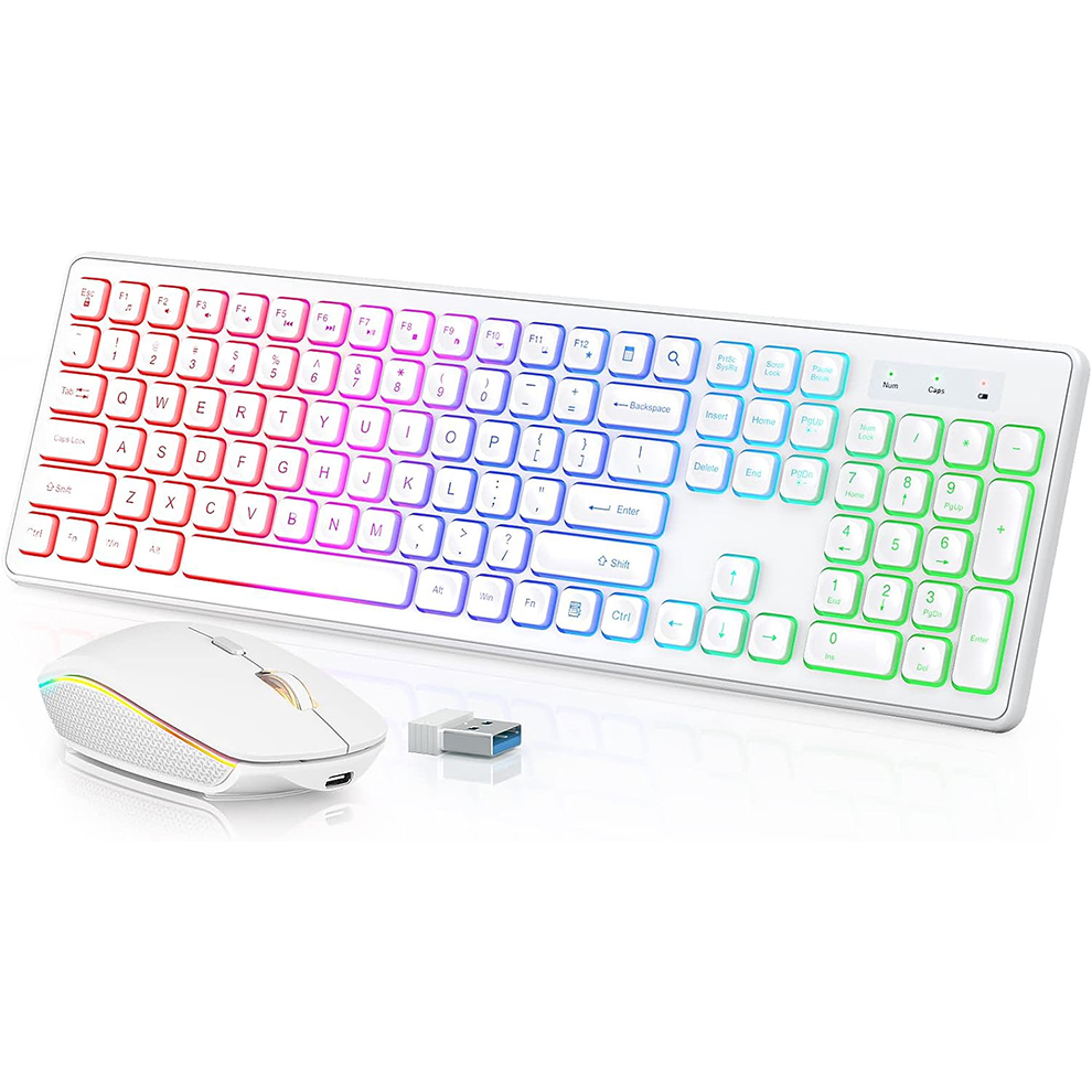 Keyboard dan Mouse Nirkabel de - Gaming Keyboard And Mouse Set ulasan dan harga